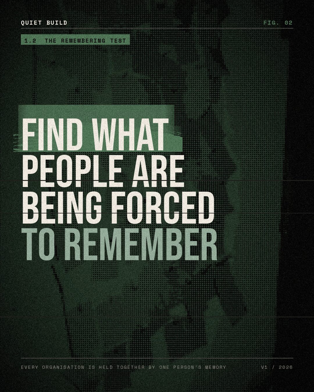 What one person is holding
