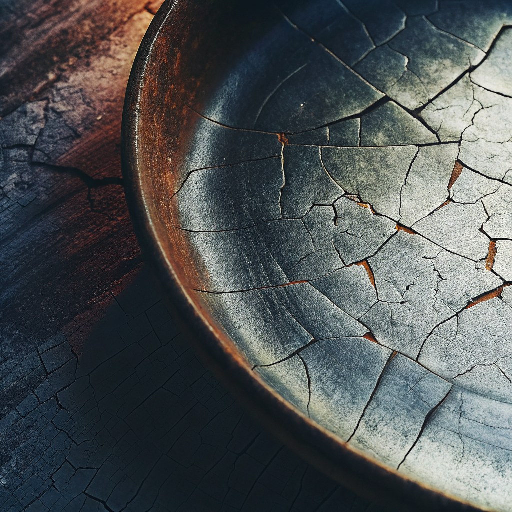 Cracked, and kept